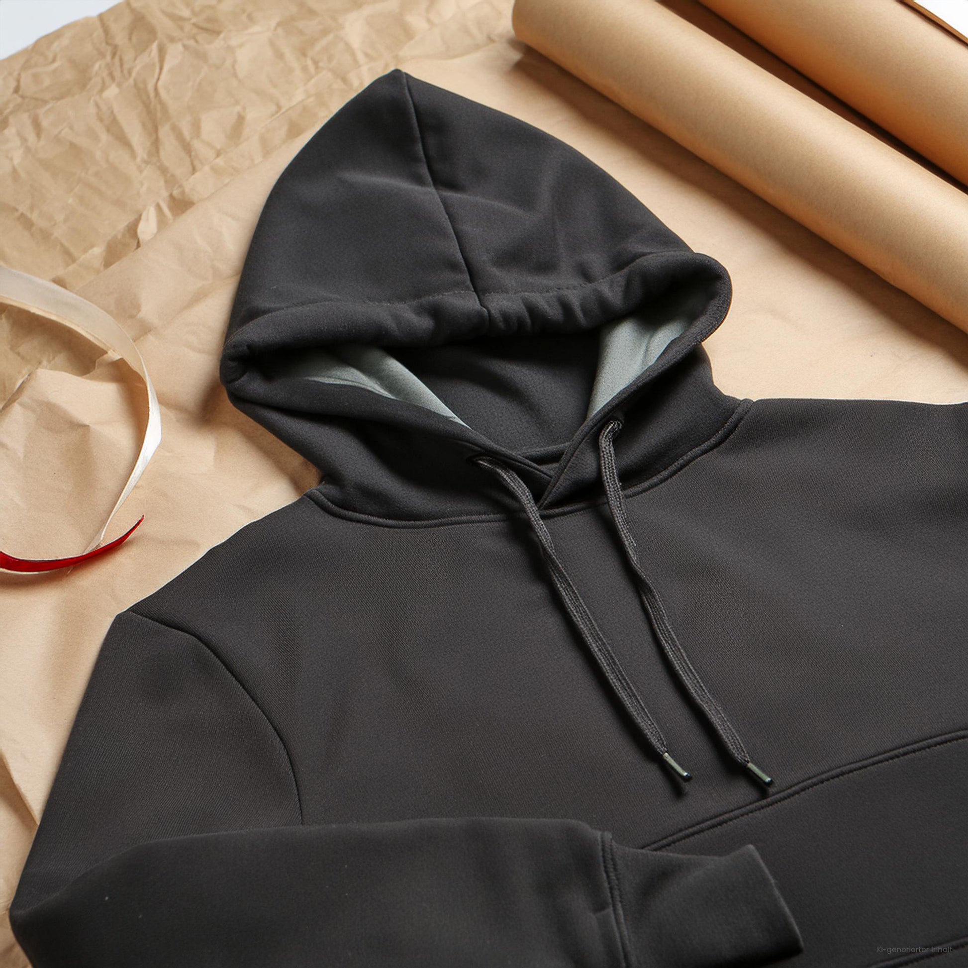 CloseUp Schwarzer Hoodie